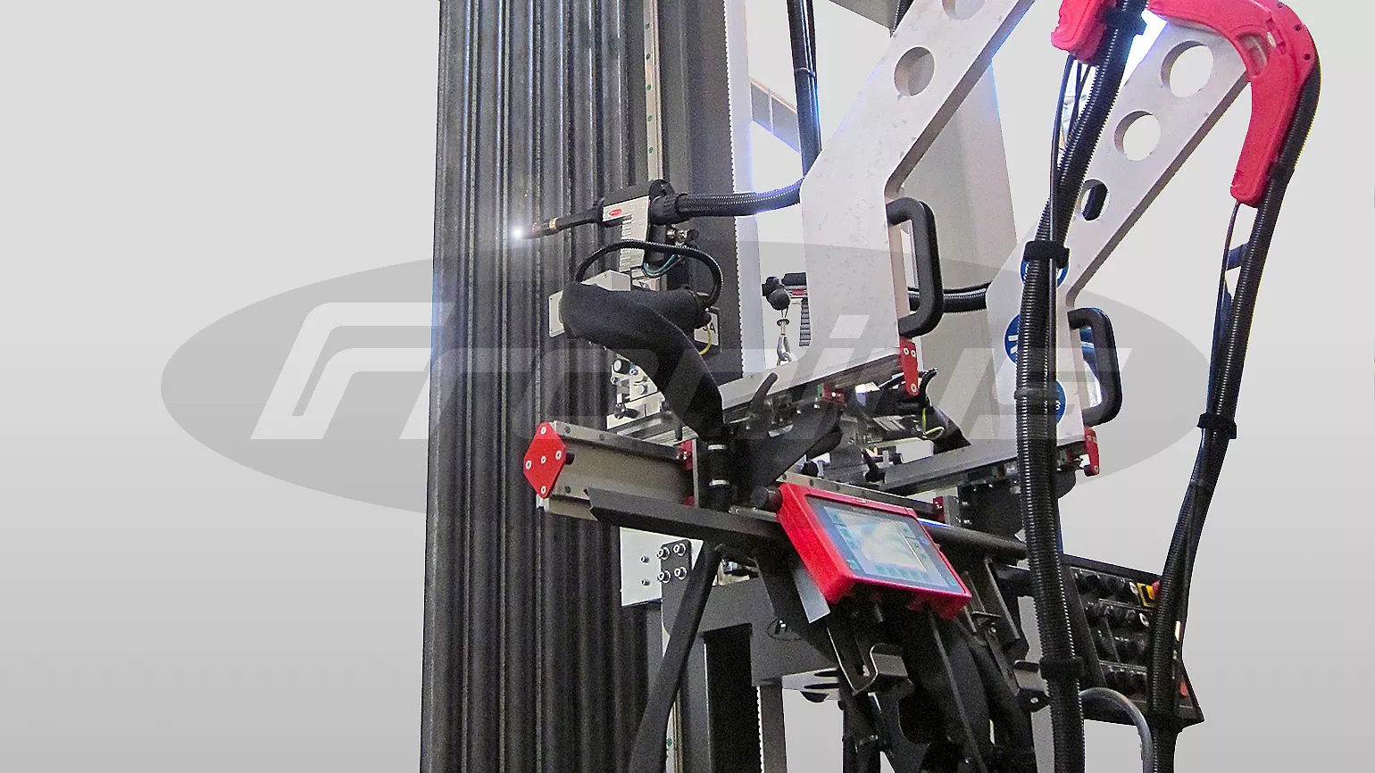 Rendering of a Fronius welding system for membrane walls