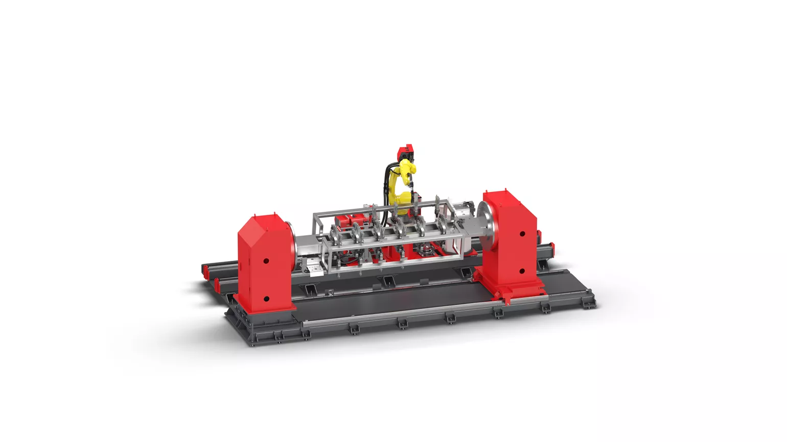 Example of a robotic welding system implemented with our modular system.