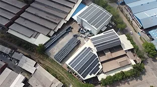 pv modules on roof