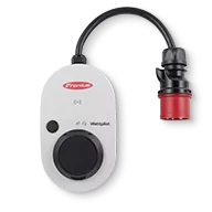 Fronius Wattpilot Go charging box for on-the-go use with CEE plug.