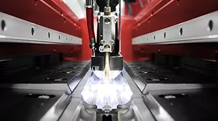 Automated longitudinal seam welding system from Fronius.